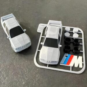 3D Yazıcı Baskılı BMW e30 Araba Kit Kart