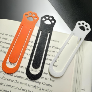 3D Yazıcı Baskılı Kedi Patisi Kitap Ayracı