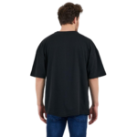 Erkek Desensiz Oversize Siyah T-Shirt 5
