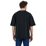 Erkek Desensiz Oversize Siyah T-Shirt 5