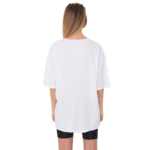 Kadın Desensiz Oversize Beyaz T-Shirt 5