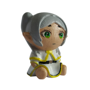 3D Baskılı Chibi Frieren Boyalı figür