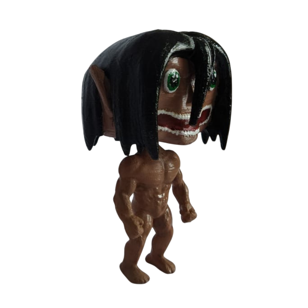 3D Baskılı Eren Yeager Chibi Titan Figür