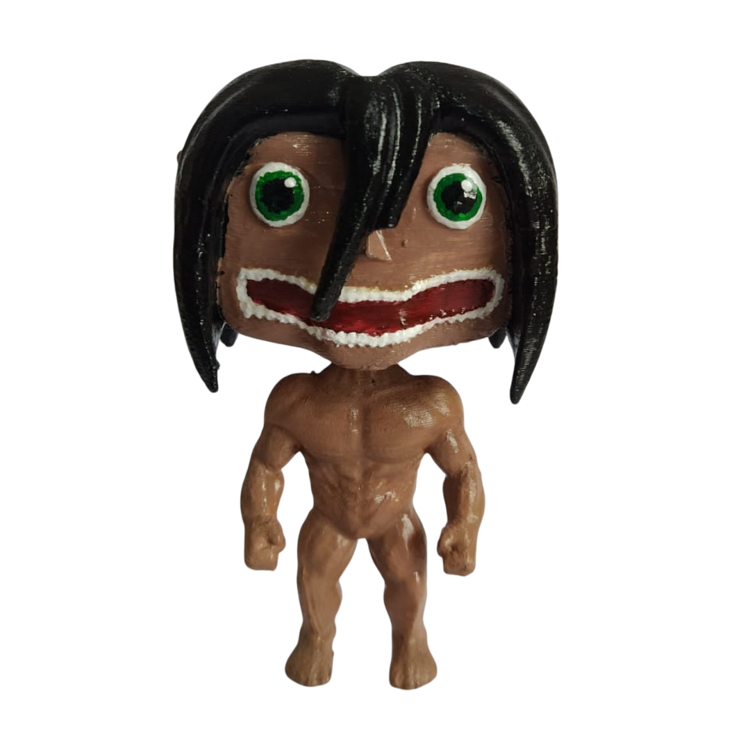 3D Baskılı Eren Yeager Chibi Titan Figür