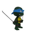 3D Baskılı Leonardo Ninja Kaplumbağa figür