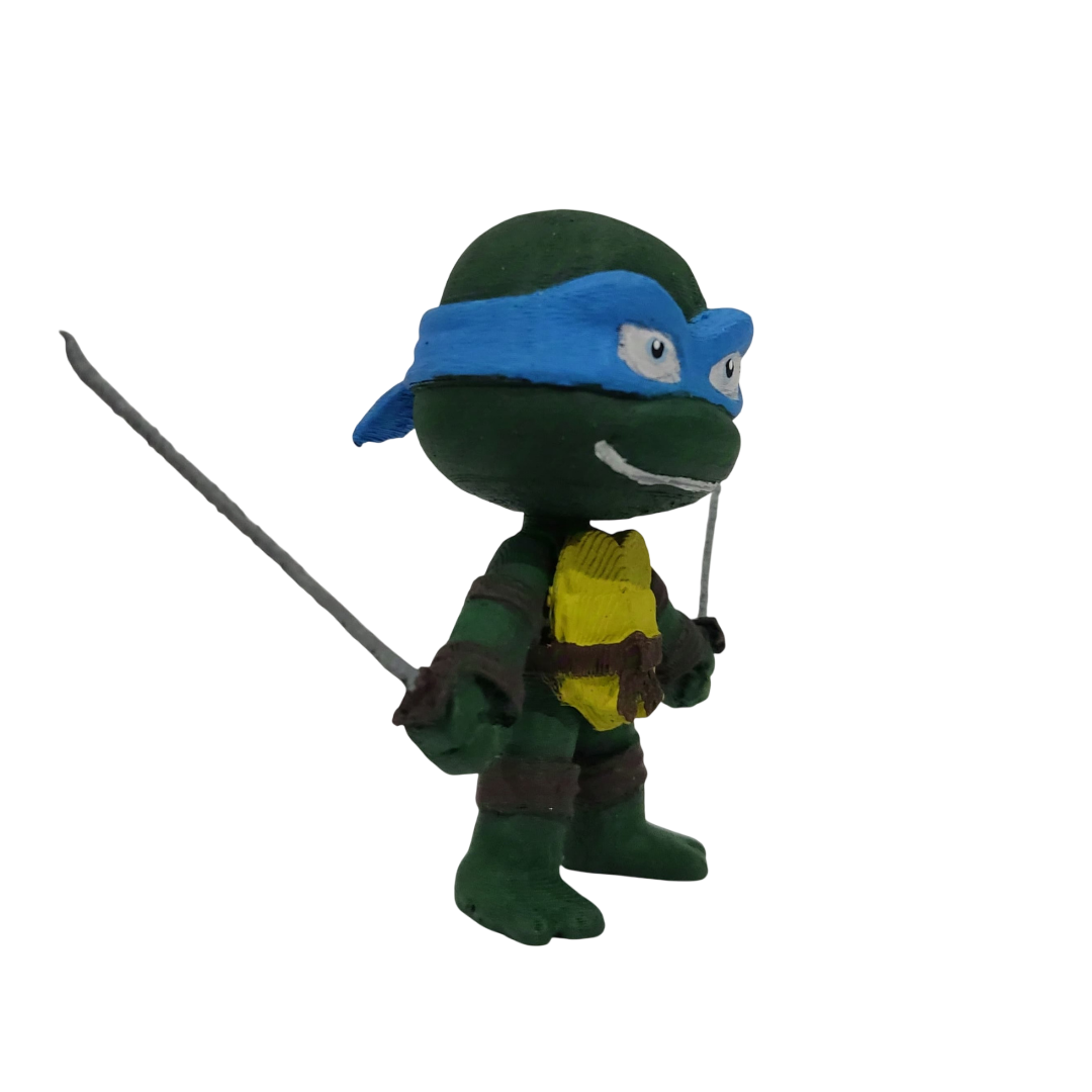 3D Baskılı Leonardo Ninja Kaplumbağa figür
