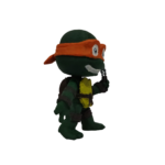 3D Baskılı Michelangelo Ninja Kaplumbağa figür