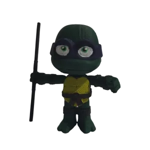 3D Yazıcı Baskılı Donatello Ninja Kaplumbağa Figürü
