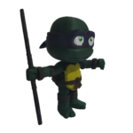 3D Yazıcı Baskılı Donatello Ninja Kaplumbağa Figürü