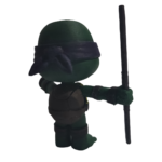 3D Yazıcı Baskılı Donatello Ninja Kaplumbağa Figürü