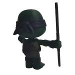 3D Yazıcı Baskılı Donatello Ninja Kaplumbağa Figürü
