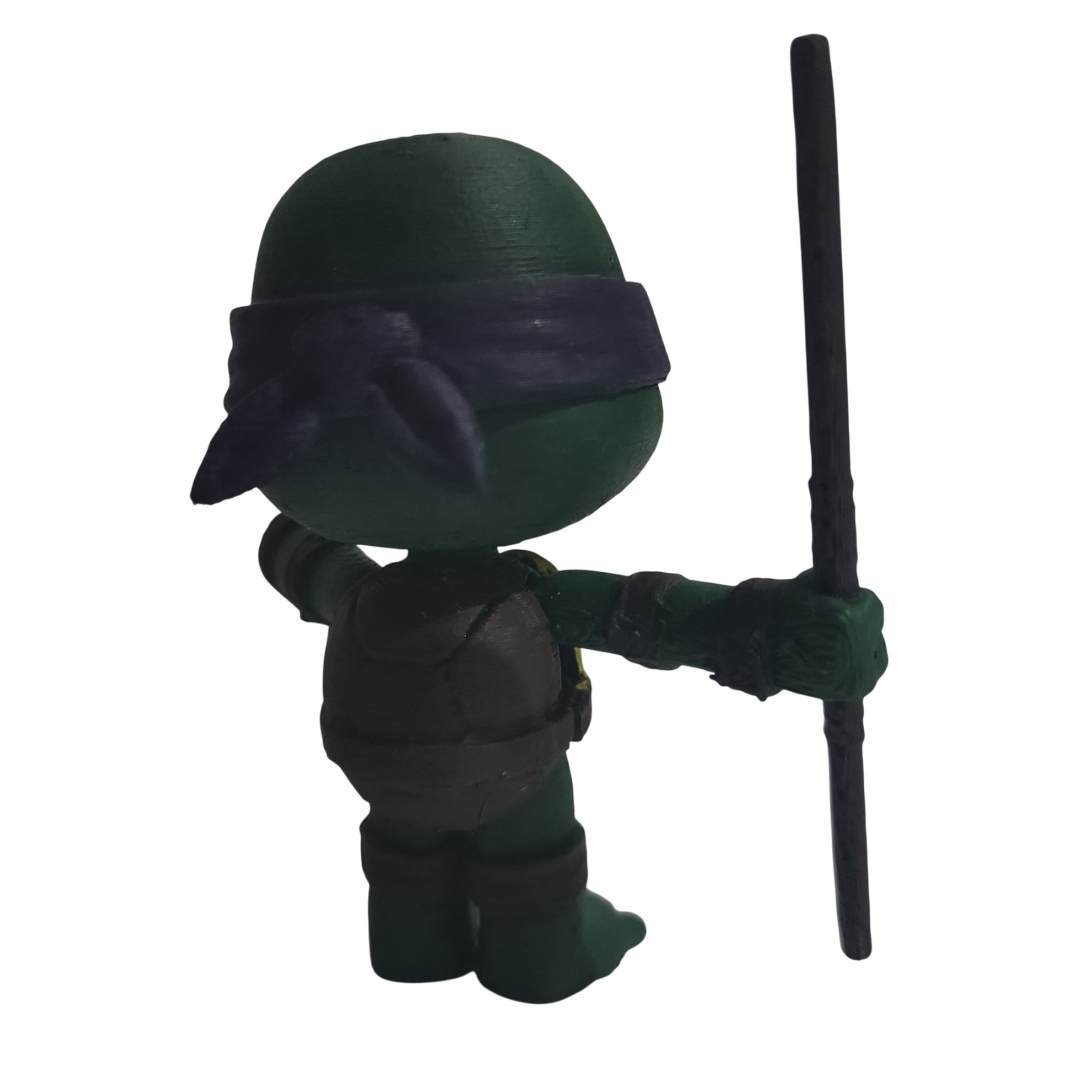 3D Yazıcı Baskılı Donatello Ninja Kaplumbağa Figürü