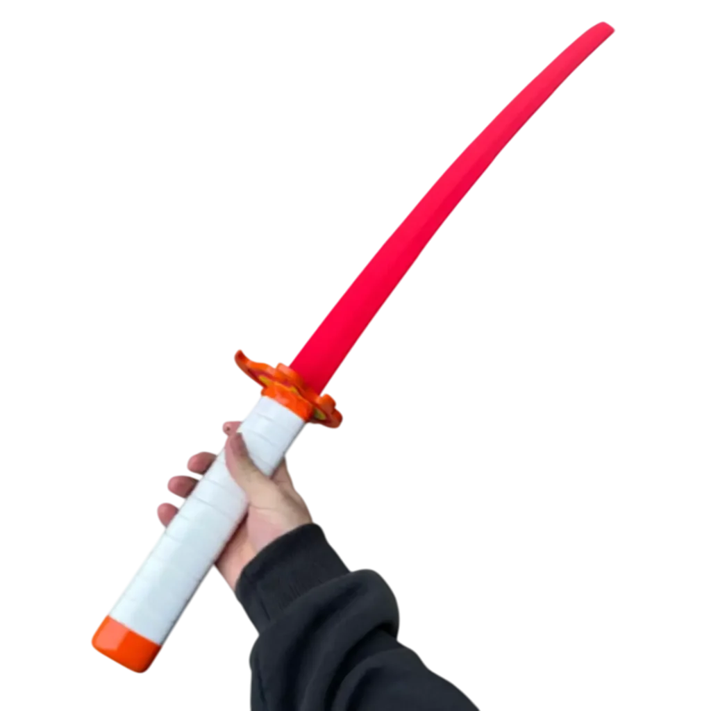 3D-Baskili-Rengoku-Kyojuro-Demon Slayer Katlanabilir Katana Tospikmarket