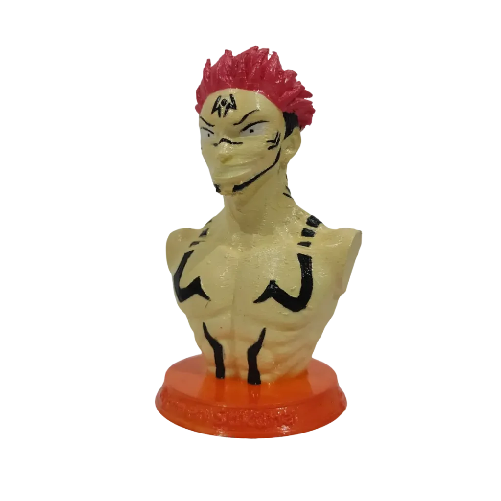 3D-Yazici-Baskili-JJK-Ryomen-Sukuna Jujutsu Kaisen Anime Figür Büst Tospikmarket