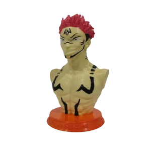 3D-Yazici-Baskili-JJK-Ryomen-Sukuna Jujutsu Kaisen Anime Figür Büst Tospikmarket
