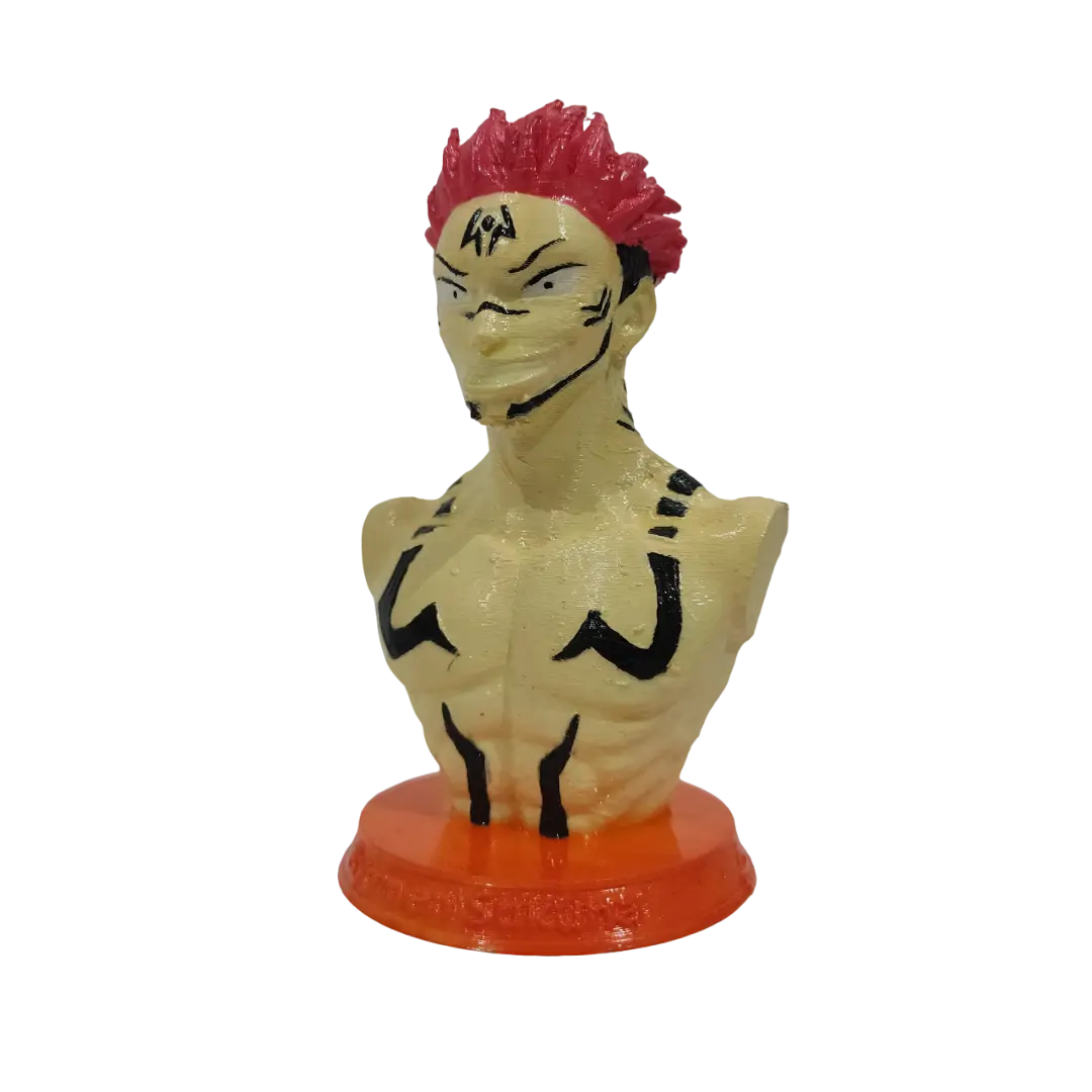 3D-Yazici-Baskili-JJK-Ryomen-Sukuna Jujutsu Kaisen Anime Figür Büst Tospikmarket