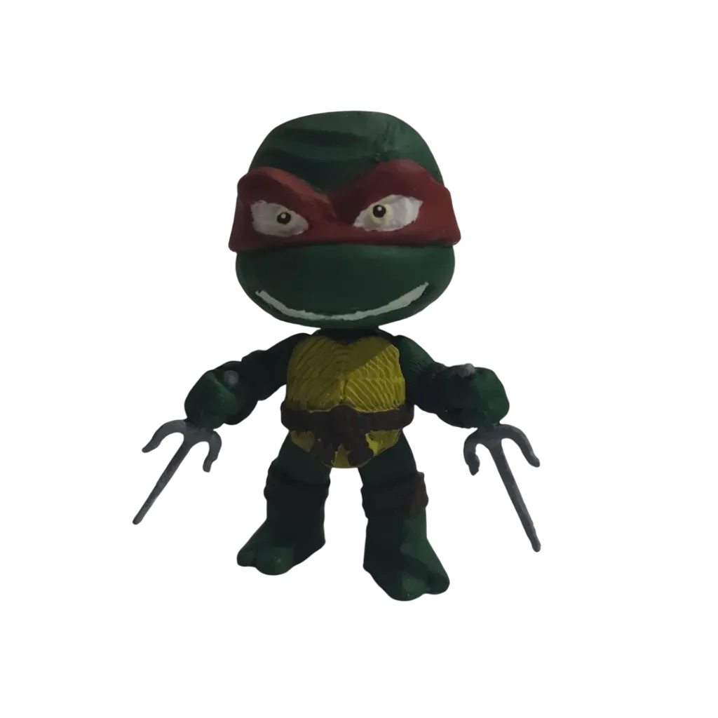3D Yazıcı Baskılı Ninja Kaplumbağalar Rafael Chibi Ninja Kaplumbağa Figür Tospikmarket