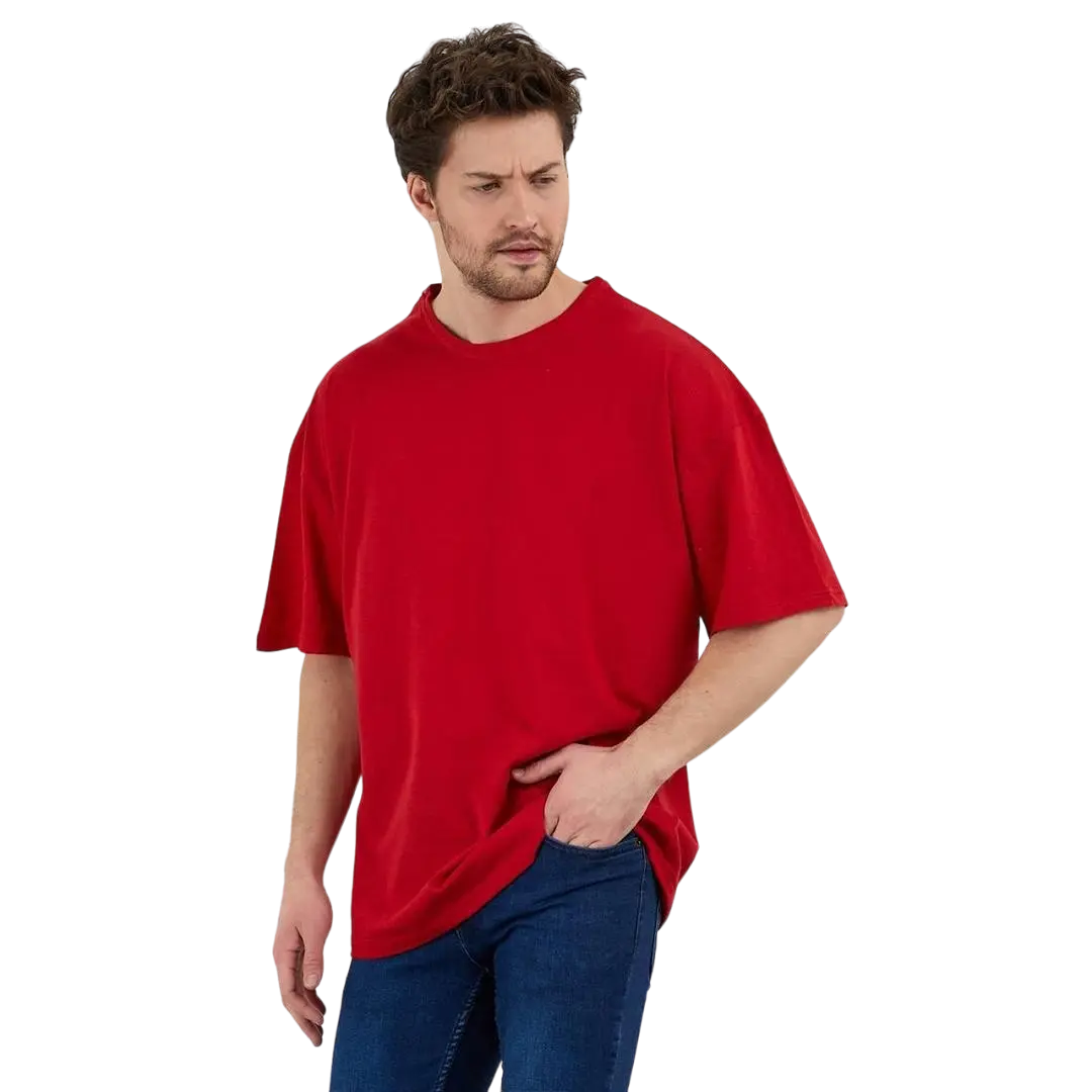 Erkek-Desensiz-Oversize-Kirmizi-Tshirt-Tospikmarket-2