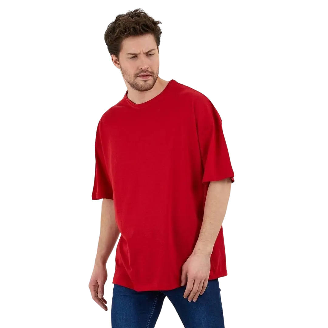 Erkek-Desensiz-Oversize-Kirmizi-Tshirt-Tospikmarket-3