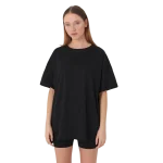 Kadin-Desensiz-Oversize-Siyah-T-Shirt-Tospikmarket 2