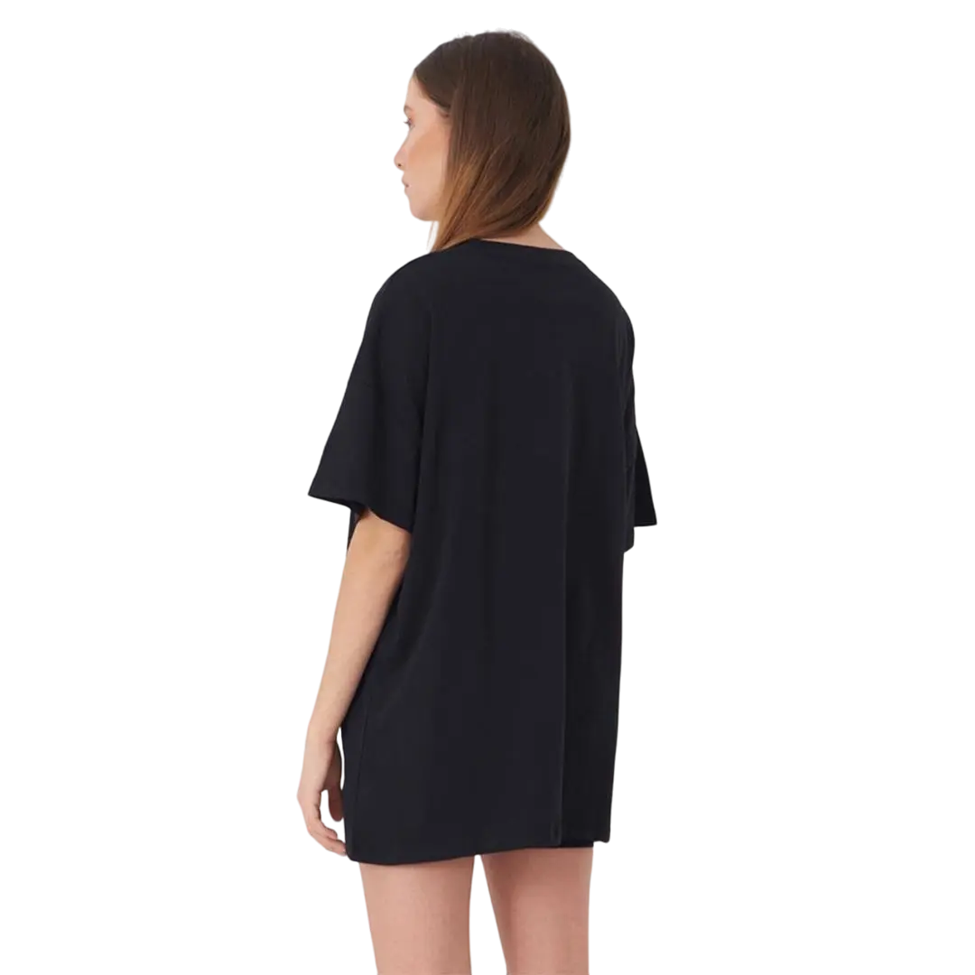 Kadin-Desensiz-Oversize-Siyah-T-Shirt-Tospikmarket 4